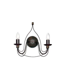 Applique Double Corte Noir Rouillé, Ideal Lux