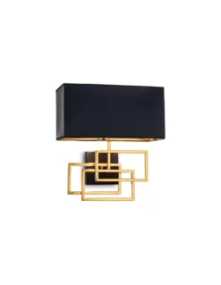 Applique Luxury Noir Doré, Ideal Lux