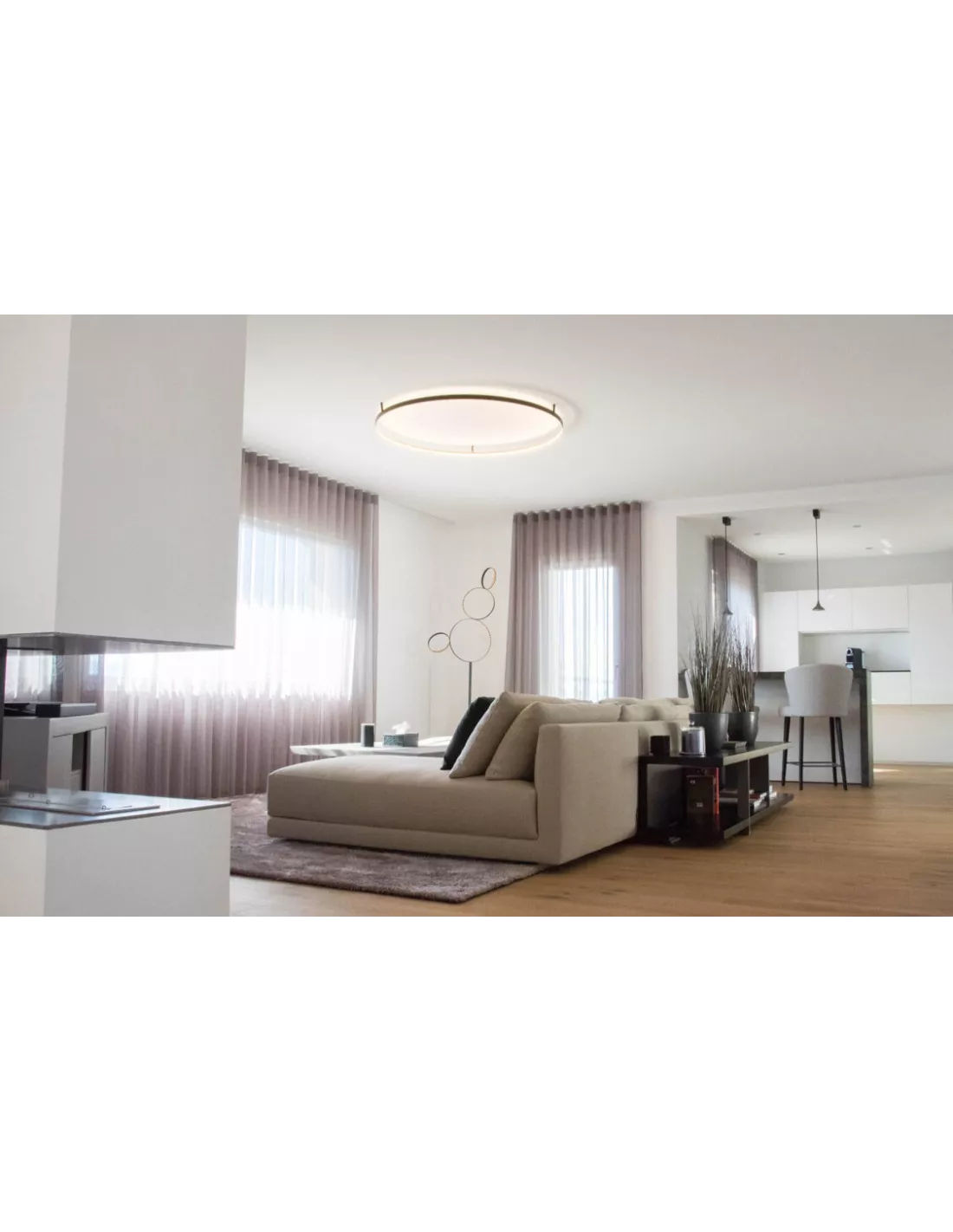 Applique/Plafonnier Curve Noire 4 Tailles, Le Deun Luminaires – Image 4