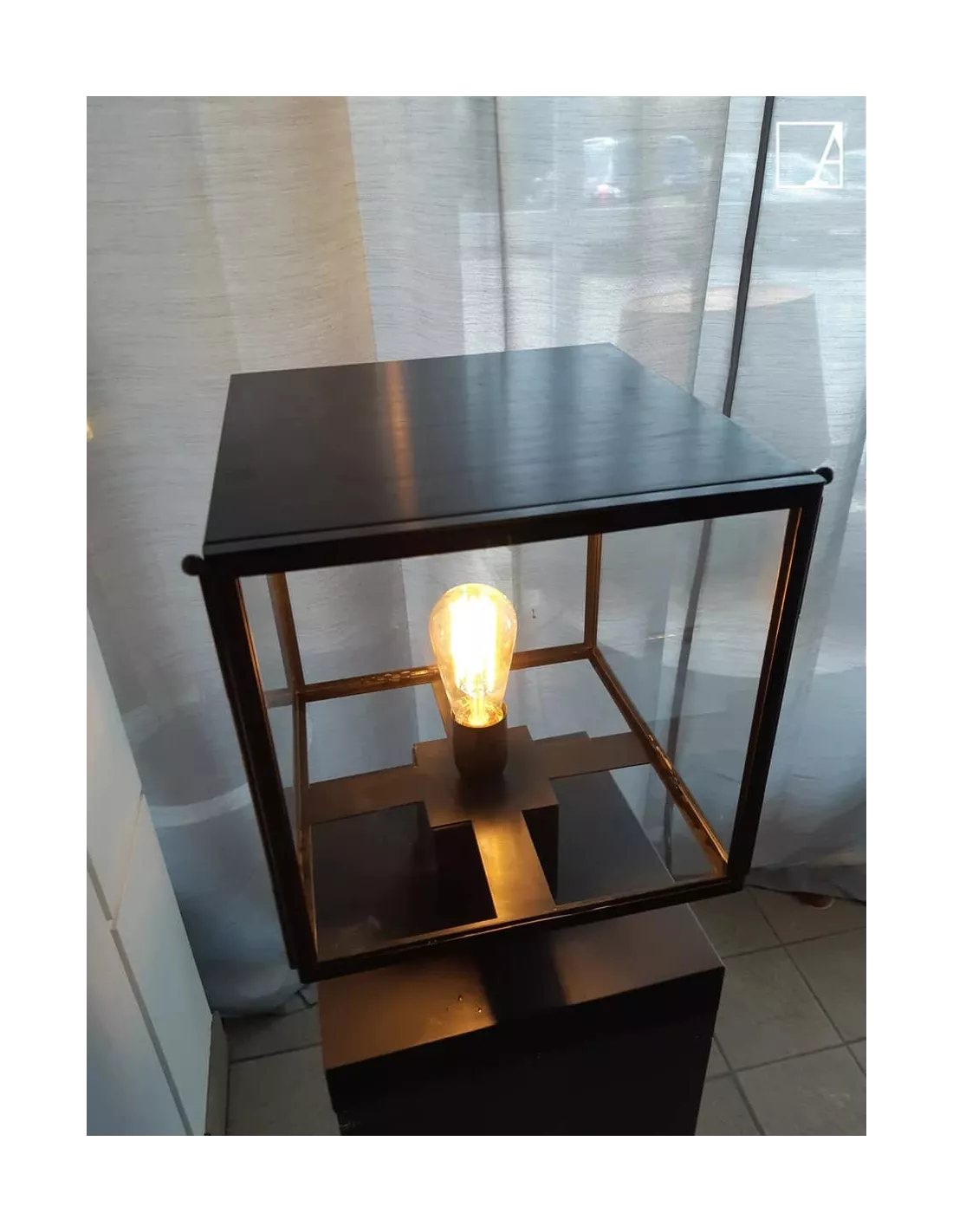 Borne D'extérieur Vitrine Pillar Lantern, Authentage – Image 3