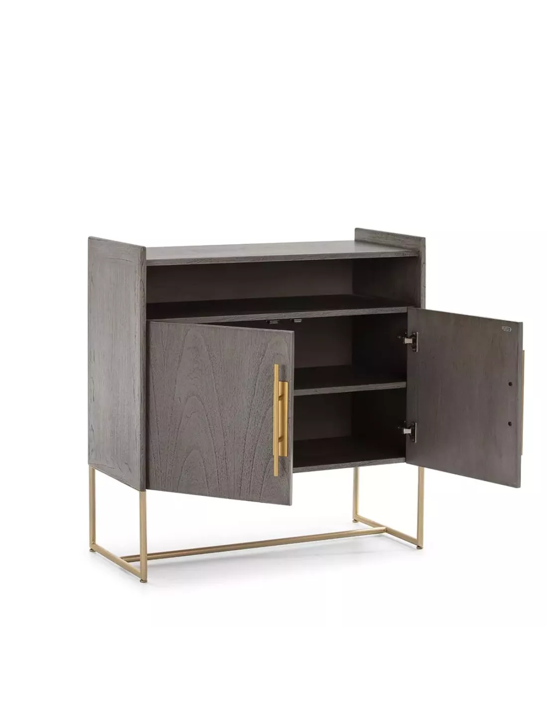 Buffet 2 Portes Gris 90cm, Thai Natura – Image 2