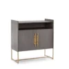 Buffet 2 Portes Gris 90cm, Thai Natura