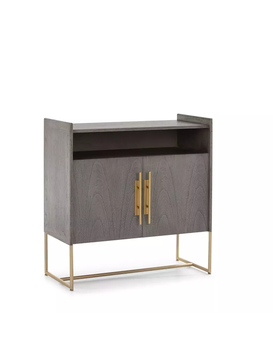 Buffet 2 Portes Gris 90cm, Thai Natura