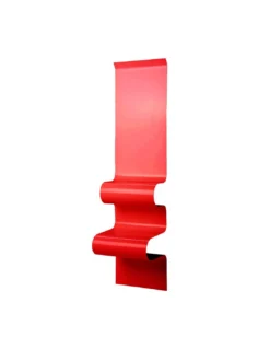 Chevet Design Ondulé Rouge Brillant, Vidame