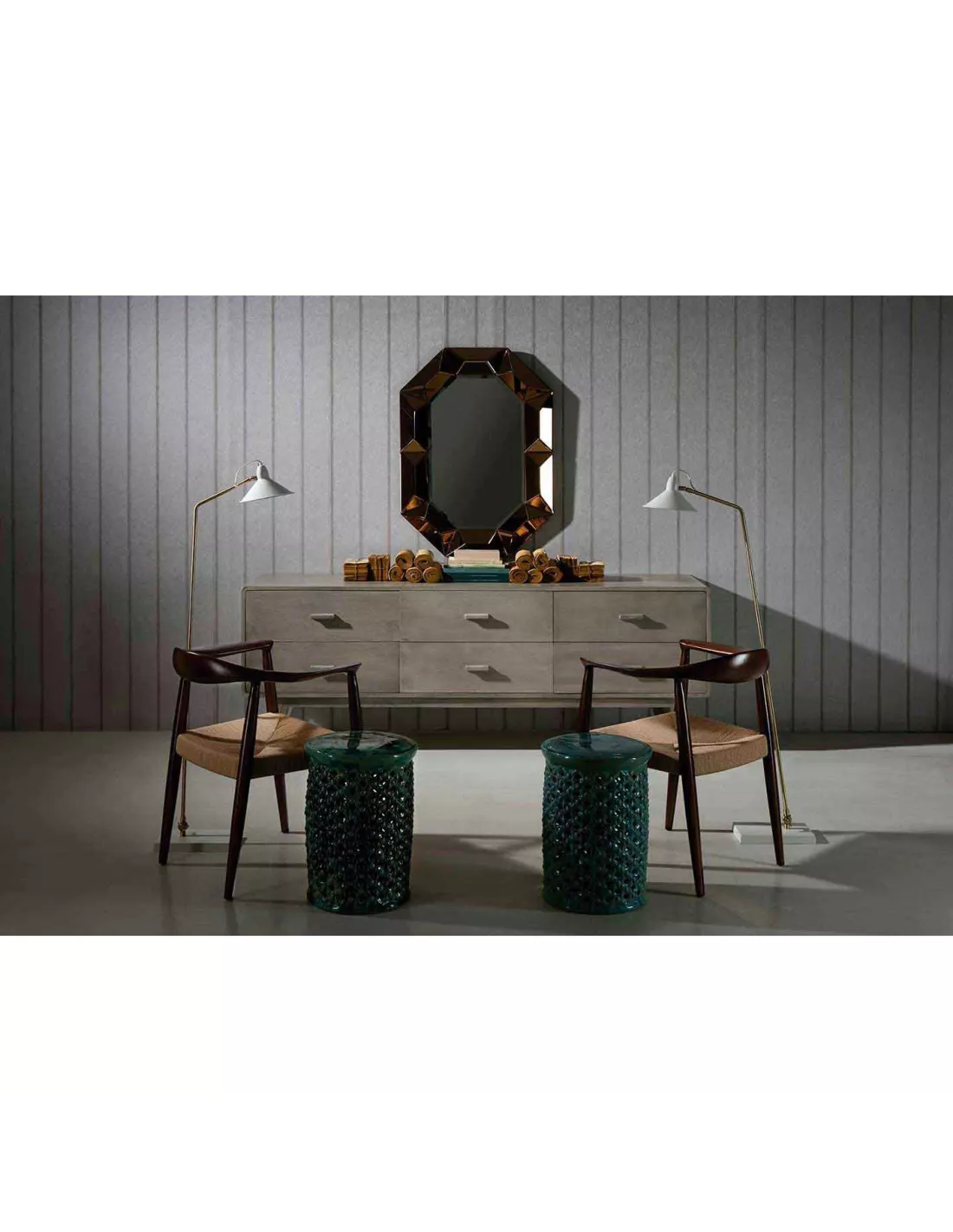 Commode Grisée 6 Tiroirs, Thai Natura – Image 2