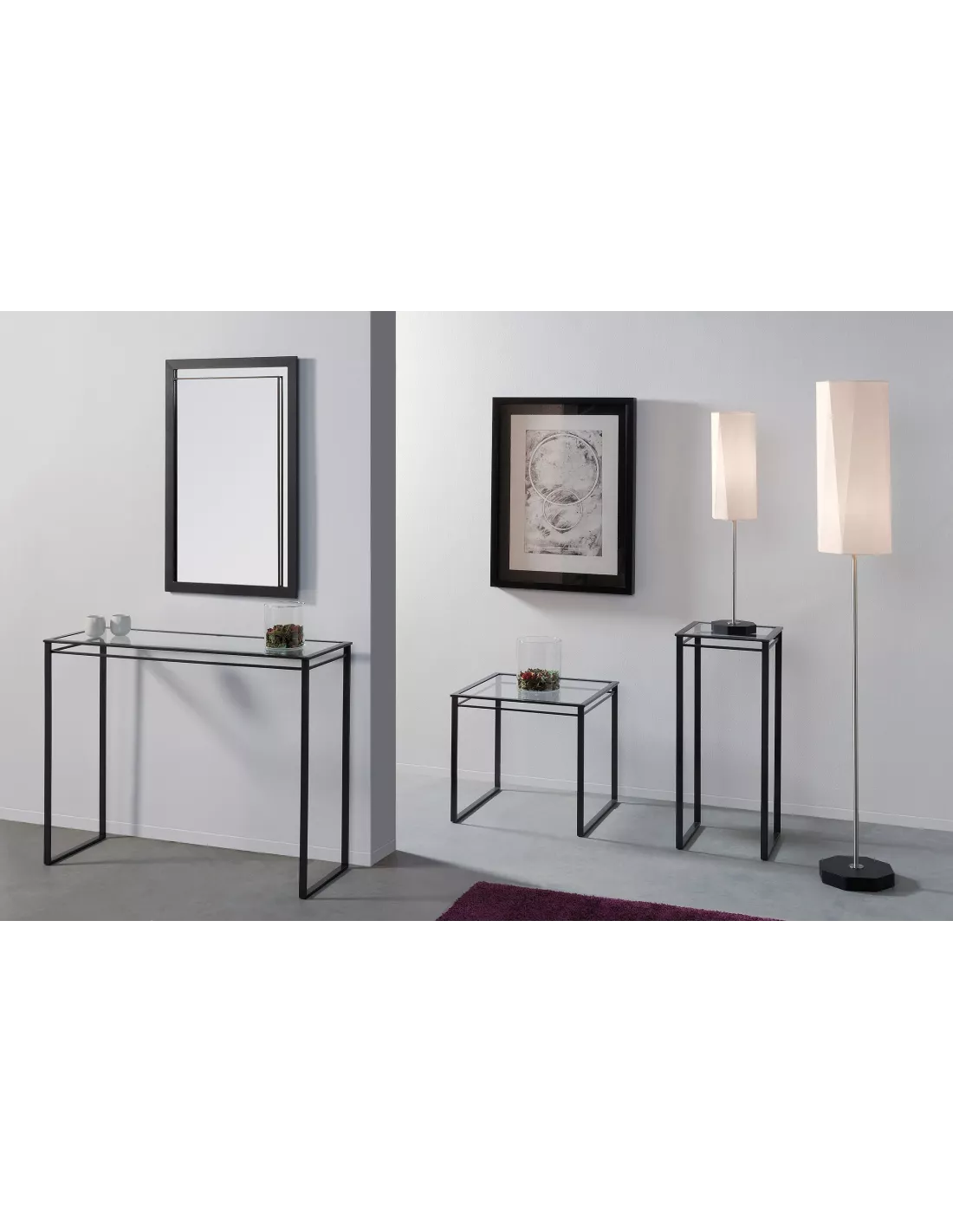 Console Graphic Anthracite/verre, Un Autre Regard – Image 3