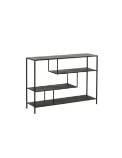 Console/Etagères Design Noire 120cm