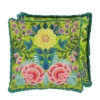 Coussin Brocart Decoratif Embroidered Lime, Designers Guild
