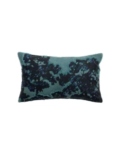 Coussin Mara Vert De Gris Brodé Rectangulaire, Vivaraise