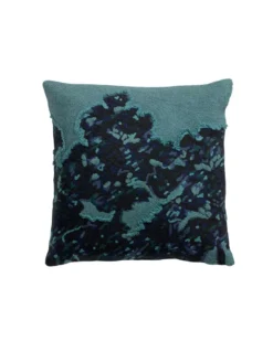 Coussin Mara Vert De Gris Brodé, Vivaraise