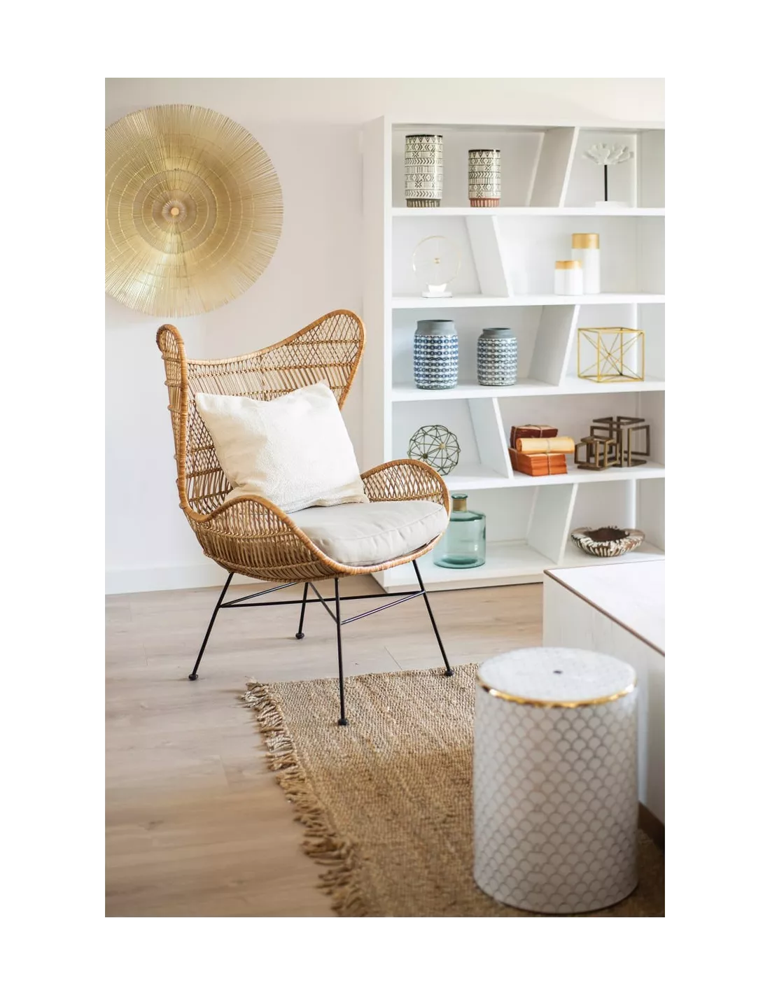 Etagère Blanche En Bois, Thai Natura – Image 2