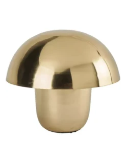 Lampe Champignon Dorée