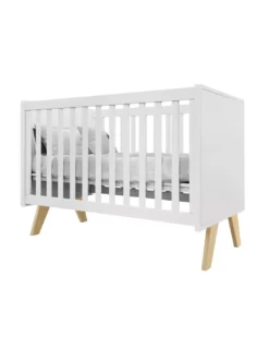 Lit Bébé Madavin 25 Coloris Pieds Naturel, Mathy By Bols