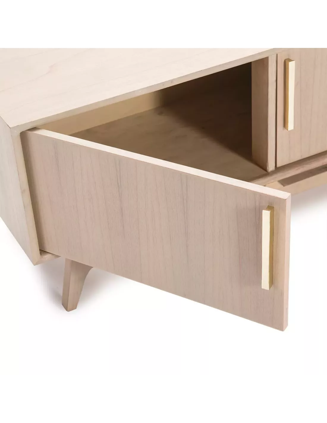 Meuble TV Naturel Clair 3 Portes, Thai Natura – Image 2