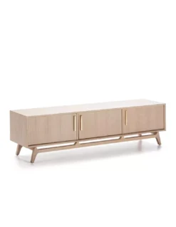 Meuble TV Naturel Clair 3 Portes, Thai Natura