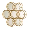 Miroir Rond Deco Doré, Thai Natura