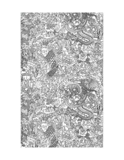 Papier Peint Horimono Noir, Jean Paul Gaultier