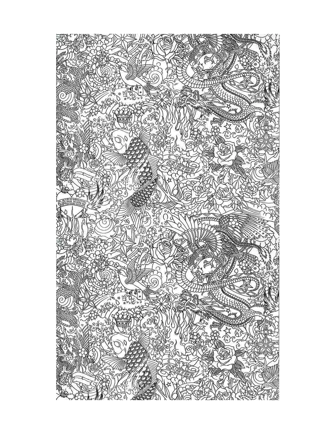 Papier Peint Horimono Noir, Jean Paul Gaultier