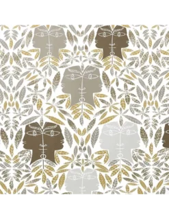 Papier Peint Vinyle Cap D’Ail Taupe, Lelièvre