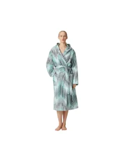 Peignoir Capuche Arpeggio Turquoise, Missoni Home