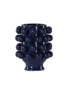Petit Vase Bleu Marine H24