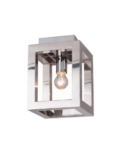 Plafonnier Open Carré Chrome Linea Verdace