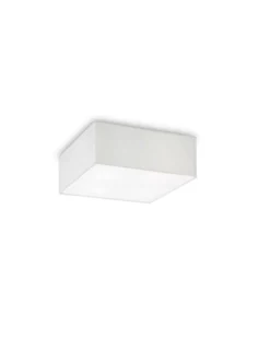 Plafonnier Ritz Tissu Blanc, Ideal Lux