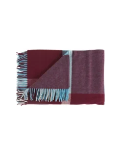 Plaid Fragment Bordeaux Jean Paul Gaultier