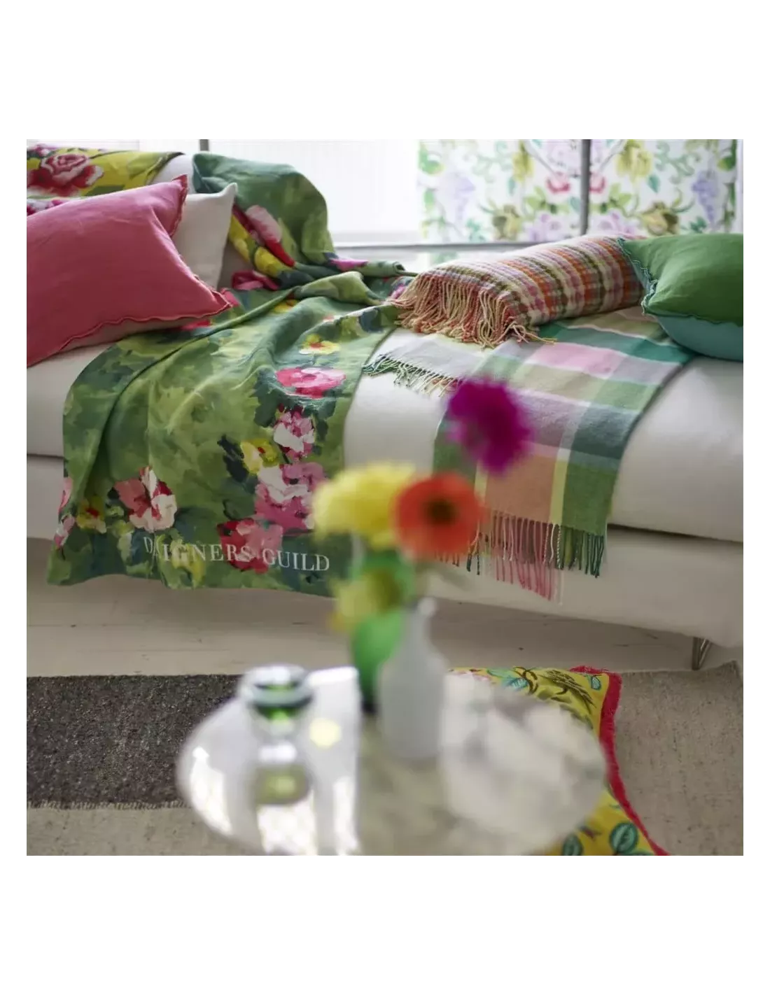 Plaid Marano Peony, Designers Guild – Image 3