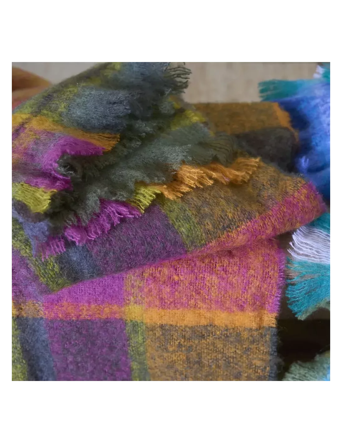 Plaid Mikome Fuchsia, Designers Guild – Image 2