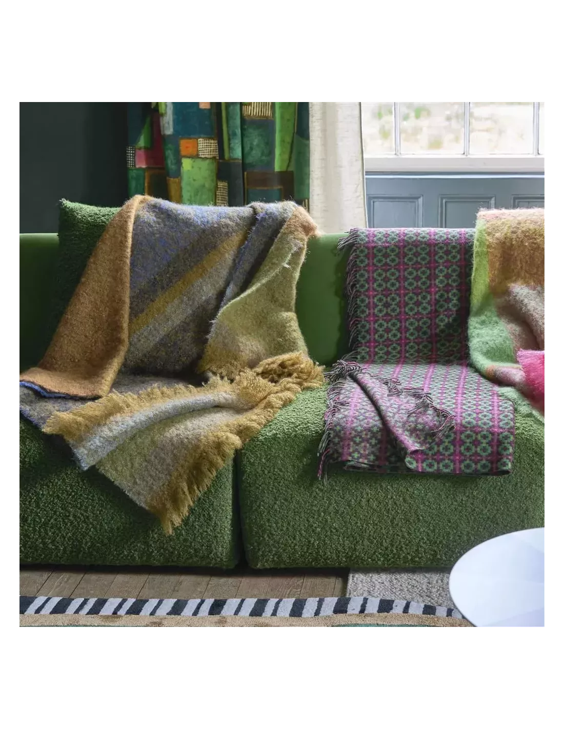 Plaid Mikome Indigo, Designers Guild – Image 2