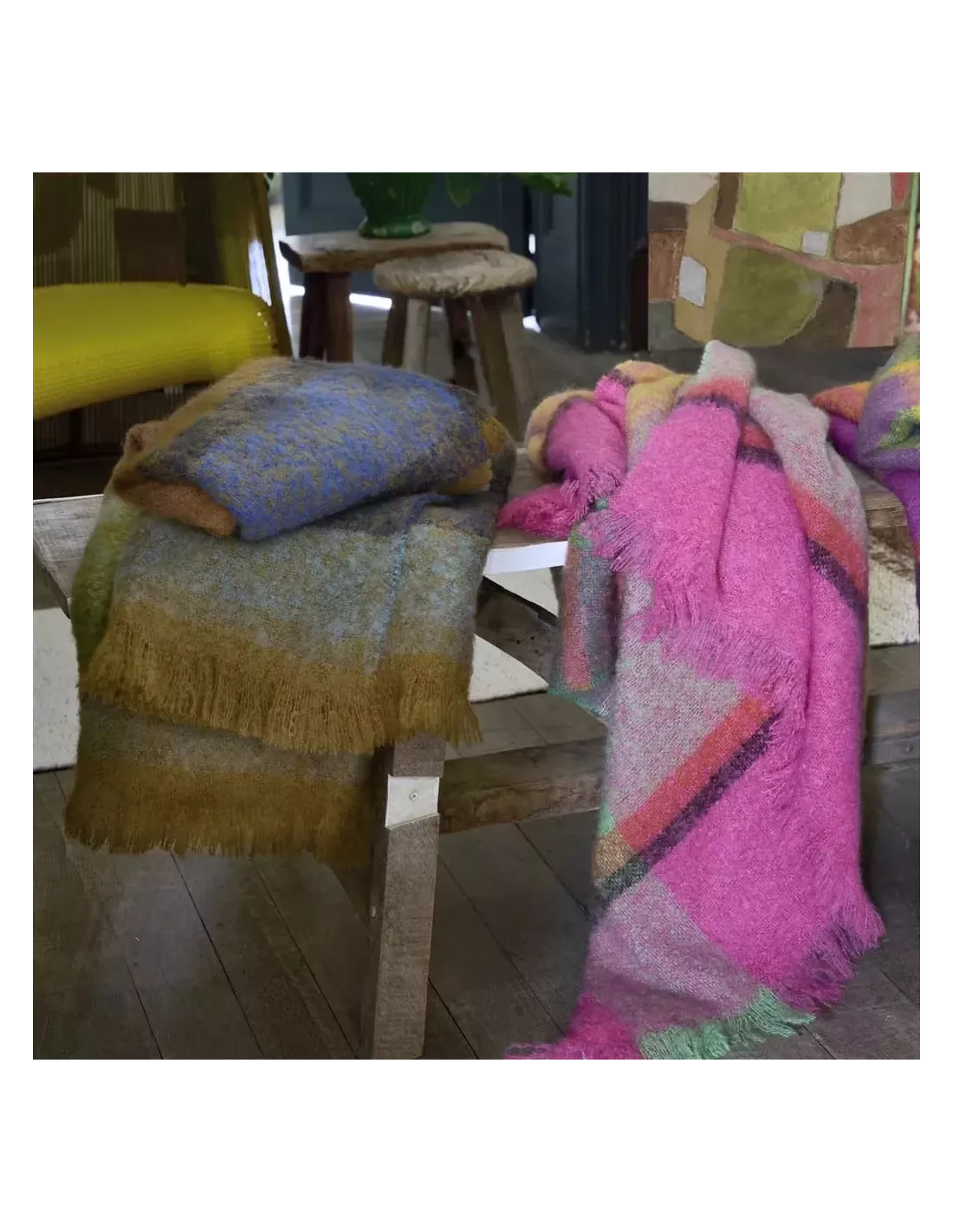 Plaid Mikome Indigo, Designers Guild – Image 4