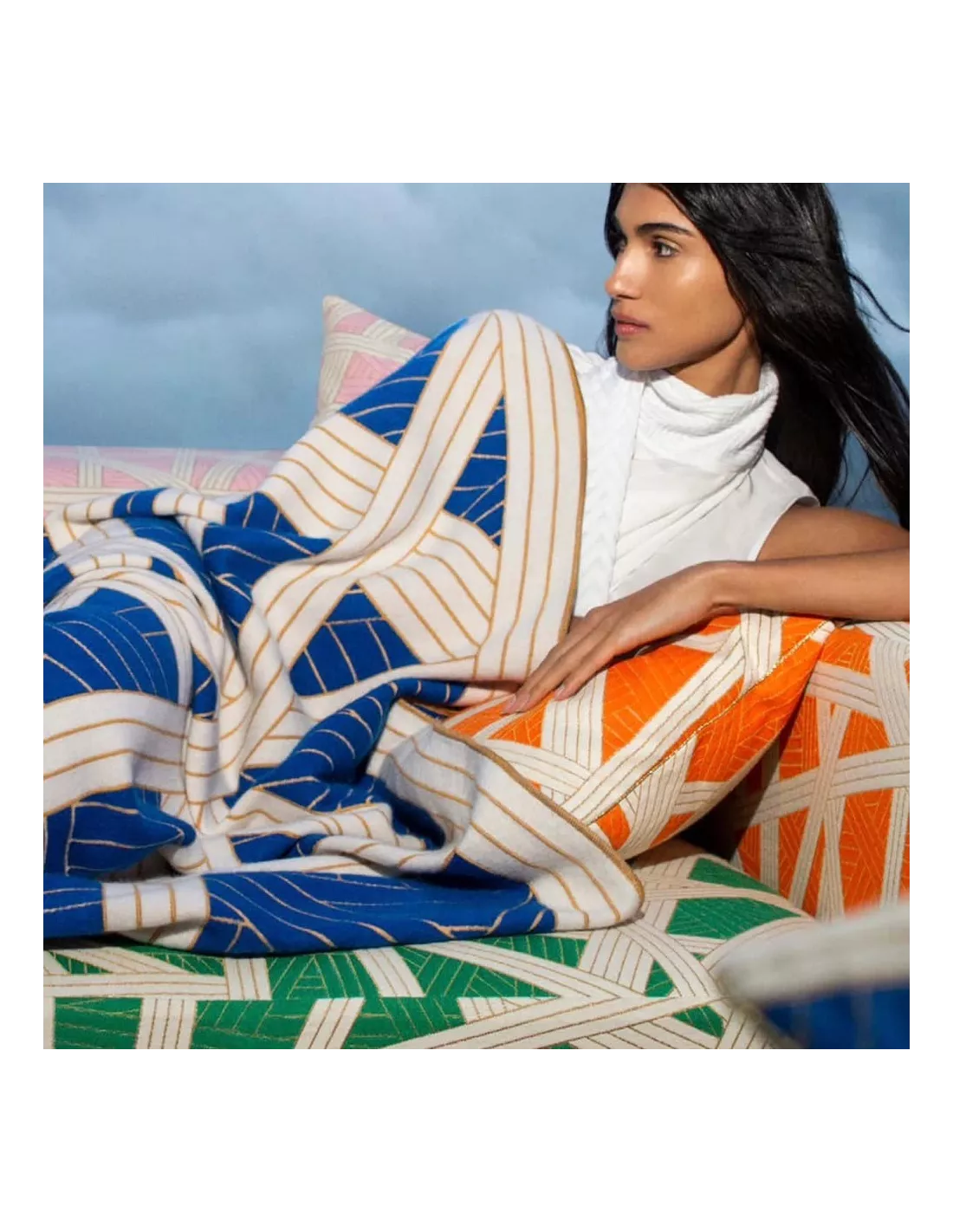 Plaid Nastri Orange, Missoni Home – Image 2