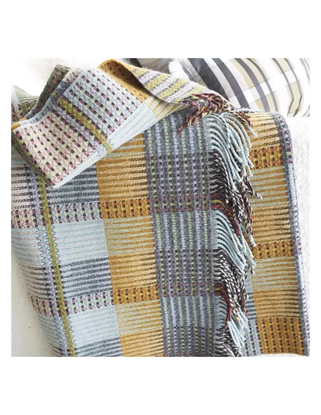 Plaid Tasara Ochre Woven, Designers Guild – Image 3
