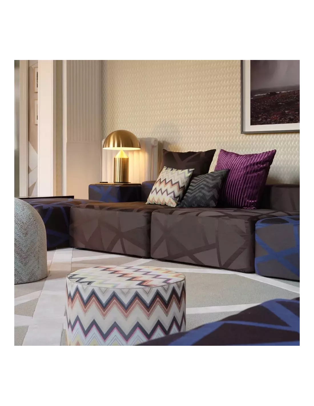 Pouf Agadir 138, Missoni Home – Image 3