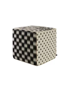 Pouf Hanatsugi Noir, K3 Design By Kenzo Takada