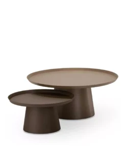 Set 2 Tables Basses Soma Beige/Taupe