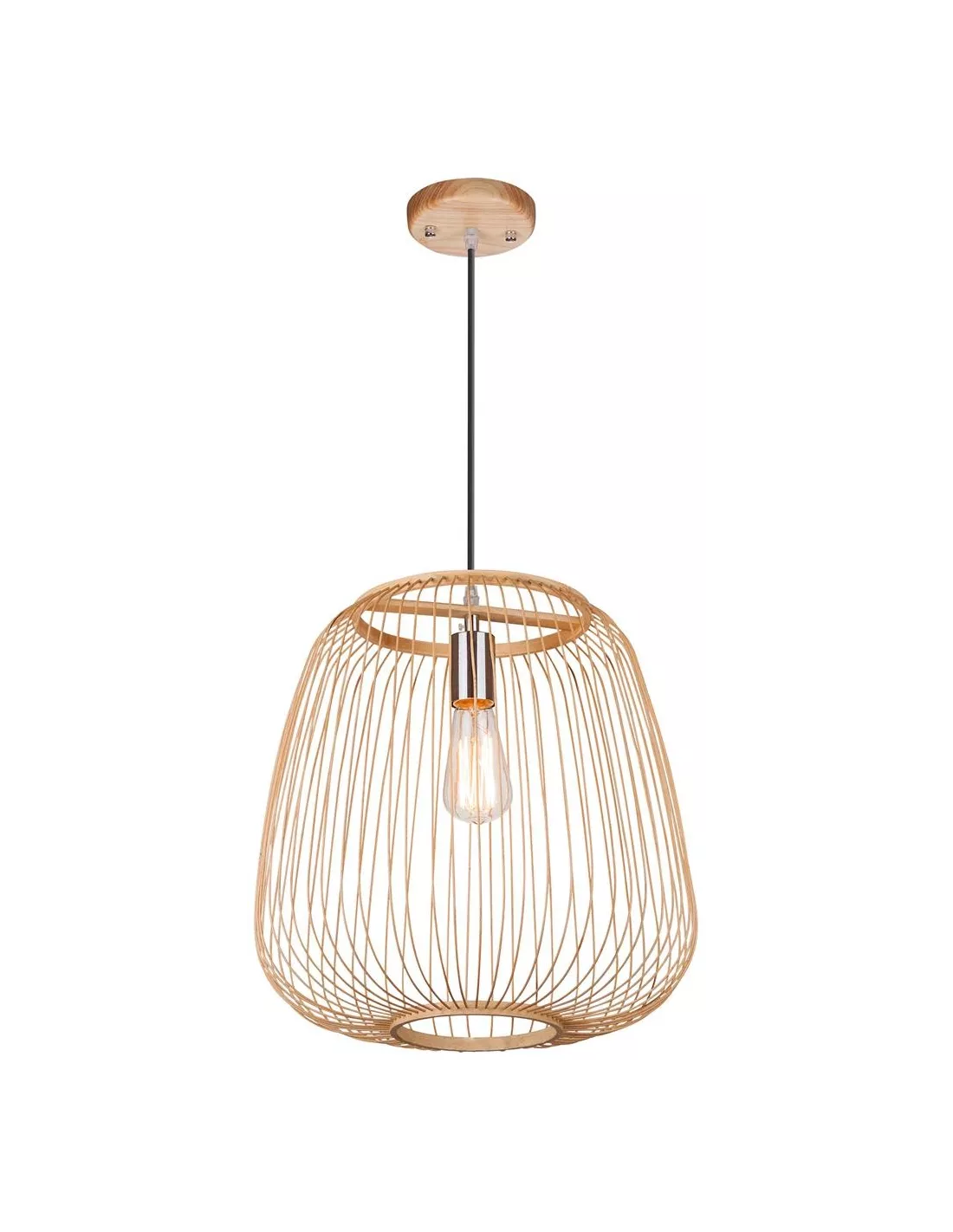 Suspension Merta Bois Naturel, Linea Verdace