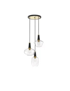 Suspension Triple Sibo Noir/Doré