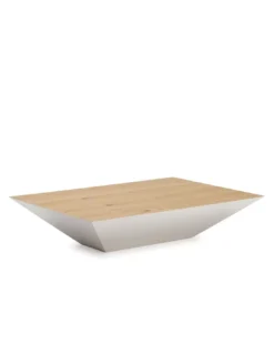 Table Basse Blanche En Chêne Vita, Thai Natura