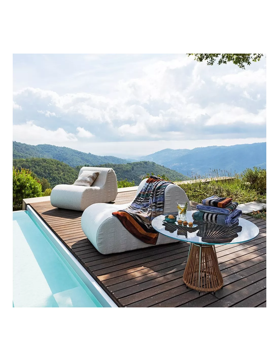 Table Basse Cordula Cuir, Missoni Home – Image 2