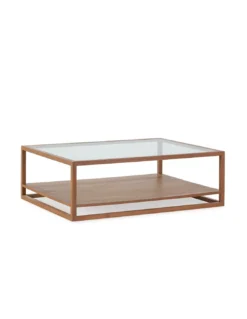 Table Basse En Verre Domino Naturel, Thai Natura