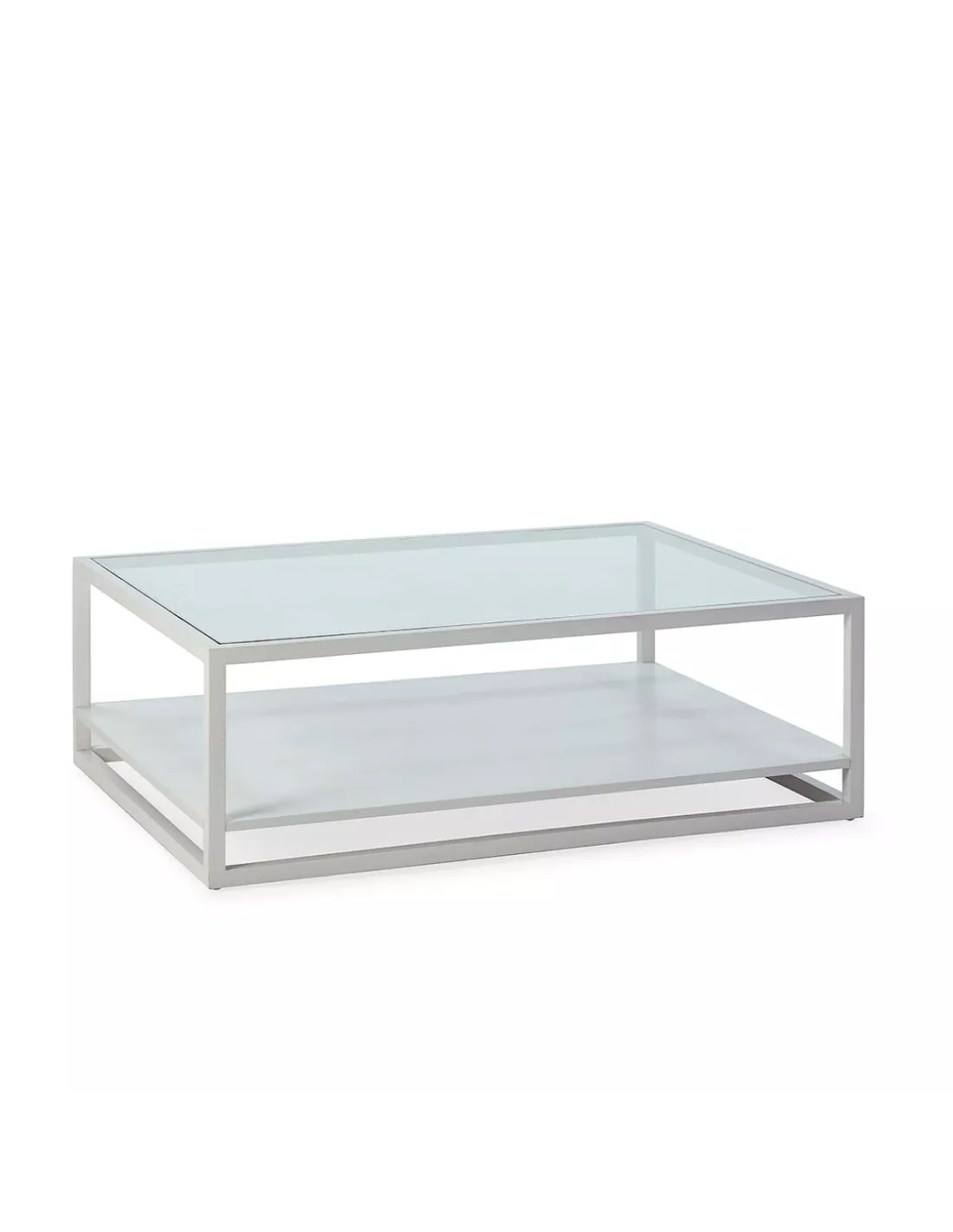 Table Basse Grise En Verre Domino, Thai Natura