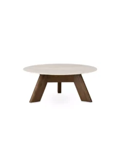 Table Basse Ronde Blanche Manre Ø90