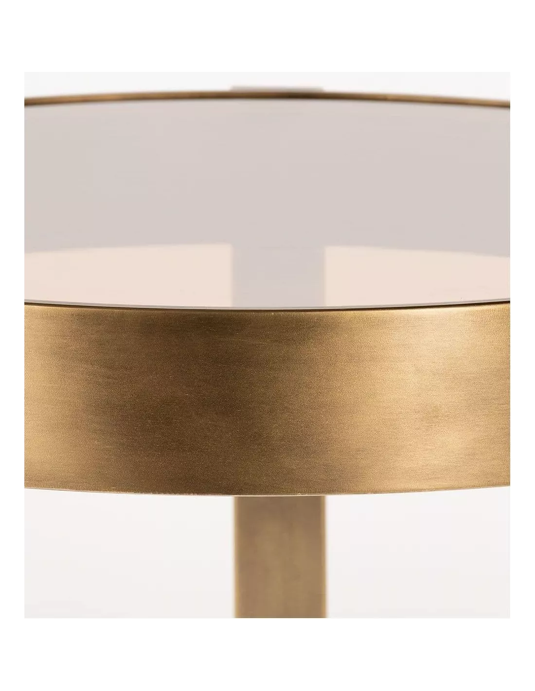 Table Basse Ronde Levanzo Bronze Ø77cm – Image 2