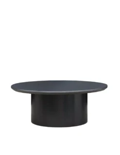 Table Basse Ronde Noire Plesse Ø90