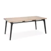 Table Repas Bois Naturel Grisé/noir, Thai Natura