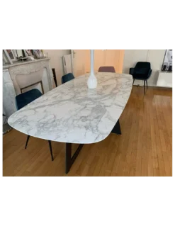 Table Repas Céramique Carat Tonneau 8 Finitions