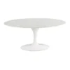 Table Ovale Blanche En Marbre Marbella 180cm