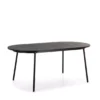 Table Repas Ovale Noire Trieste 180cm, Thai Natura